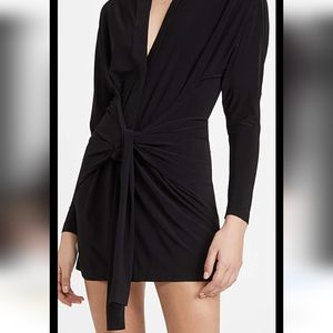 Norma Kamali Ty Front NK Shirt Mini Dress